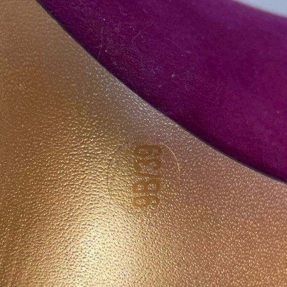 BCBGeneration Perries Suede Purple Black Colorblock High Heels Modern Size 9 - Picture 10 of 10